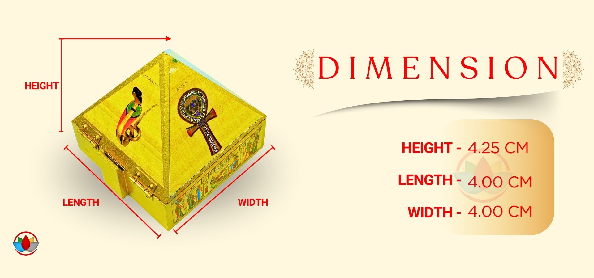 Egyptian Sticker Wish Box Egyptian Sticker Wish Box
