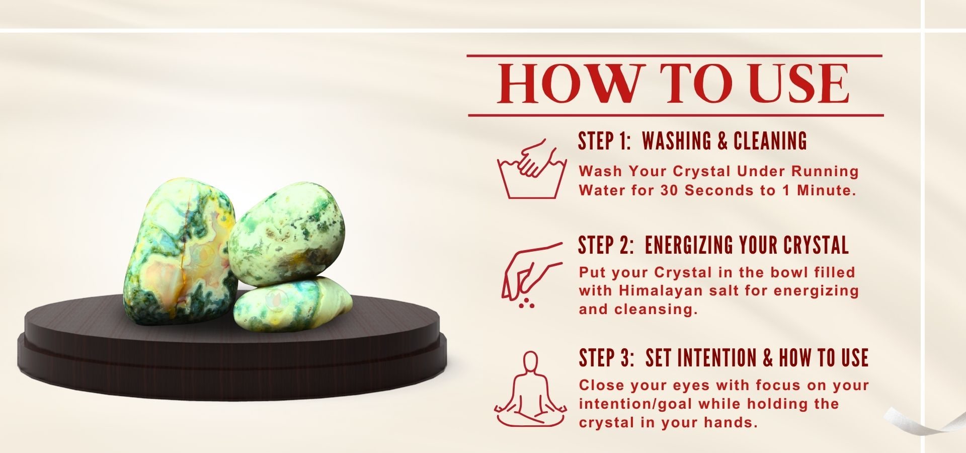 Moss Agate Tumble Stone Moss Agate Tumble Stone