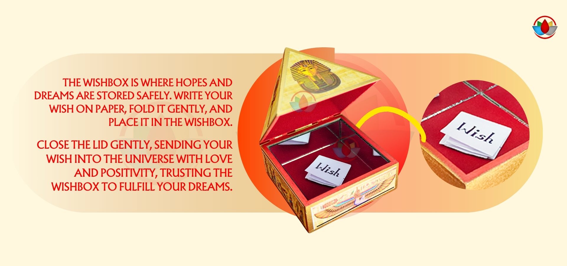 Egyptian Sticker Wish Box Egyptian Sticker Wish Box