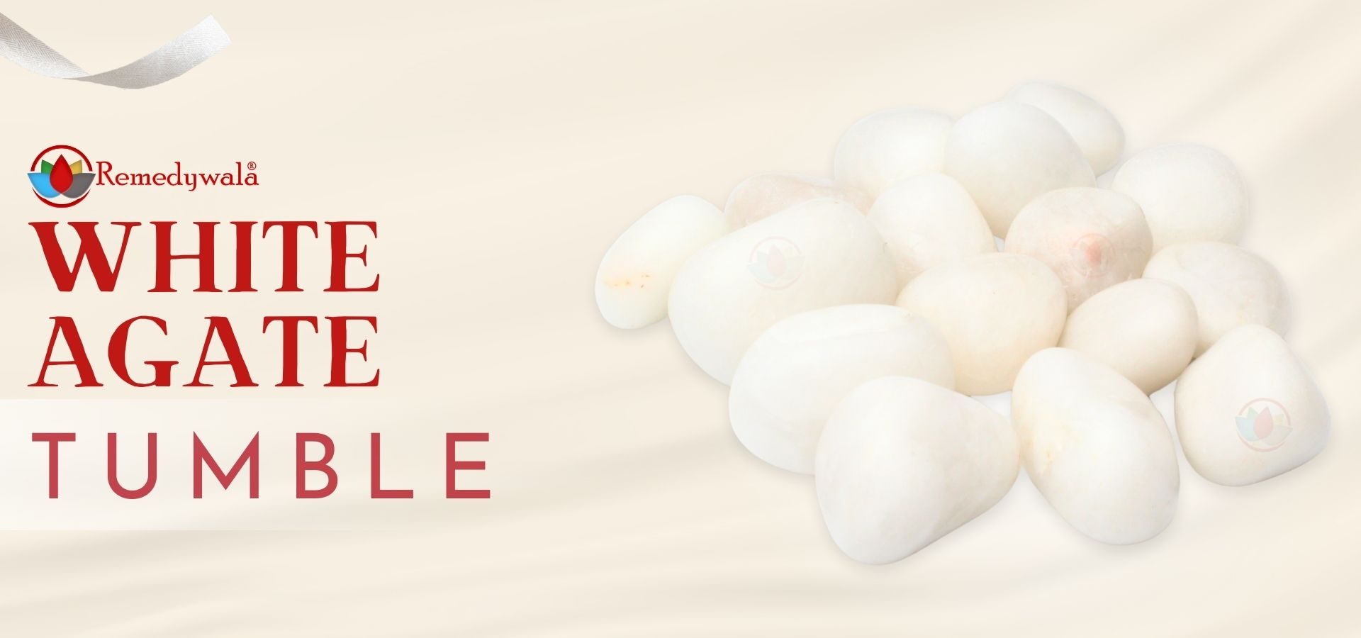 White Agate Tumbled Stone