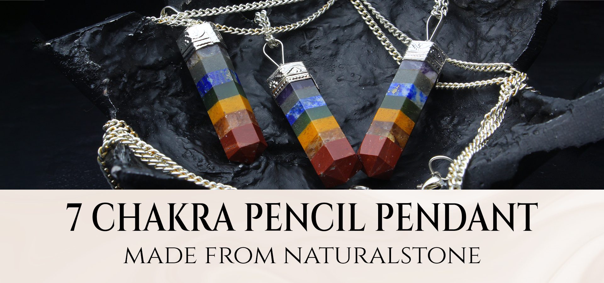 7 Chakra Pencil Pendant 7 Chakra Pencil Pendant