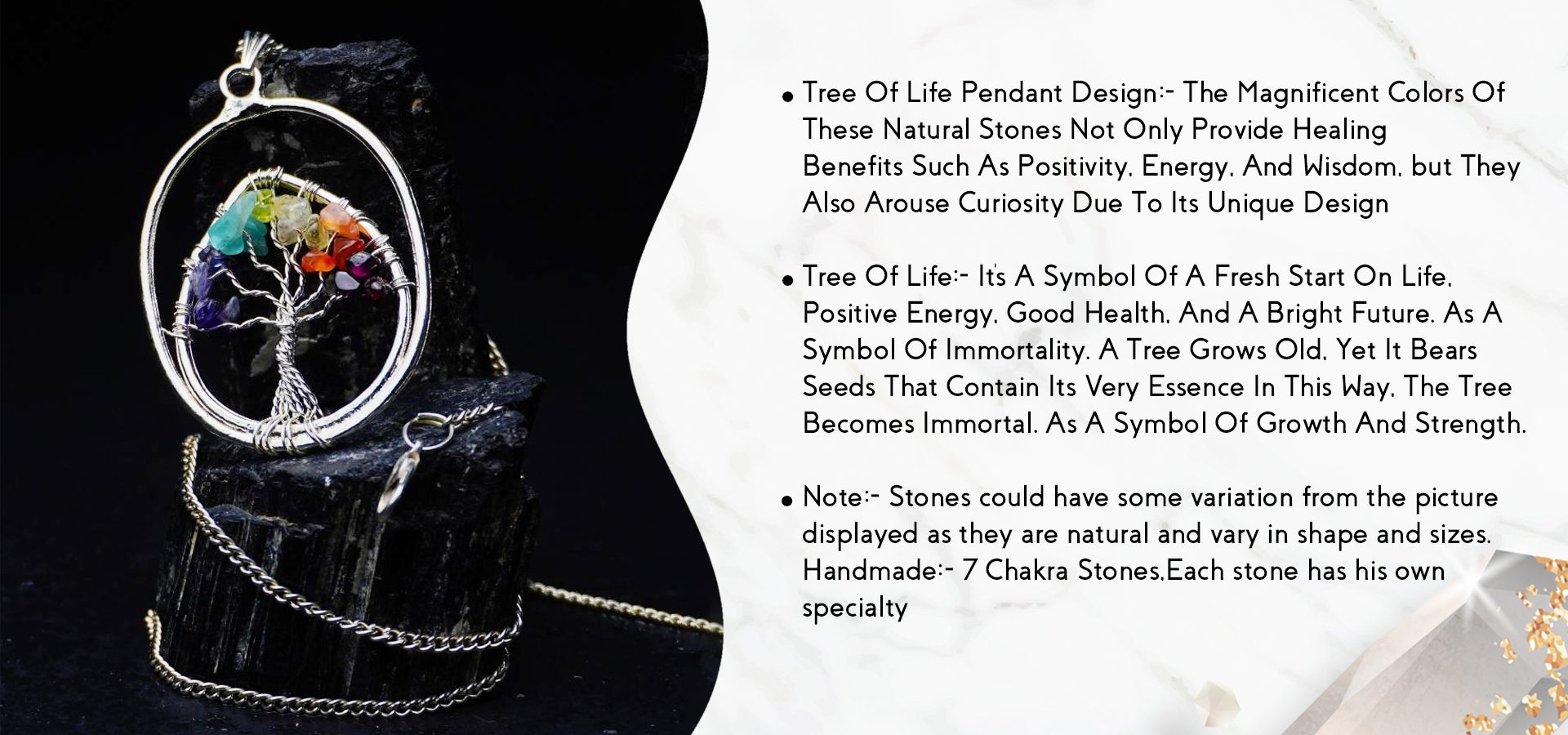 7 Chakra Tree Of Life Pendant 7 Chakra Tree Of Life Pendant