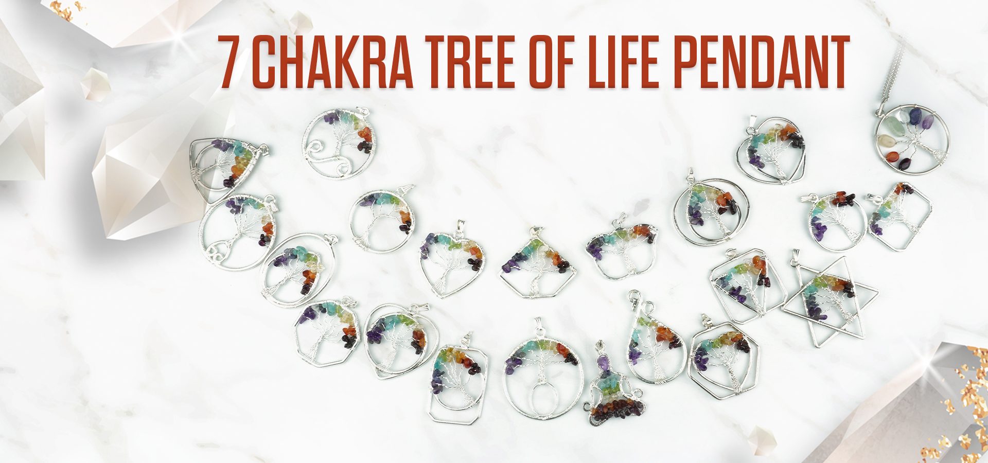 7 Chakra Tree Of Life Pendant 7 Chakra Tree Of Life Pendant