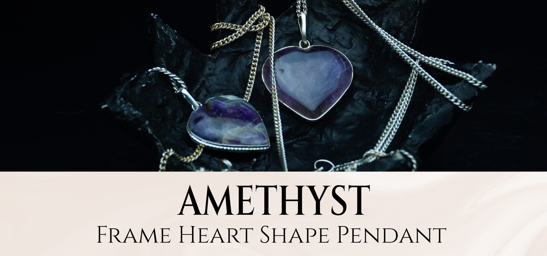 Amethyst Frame Heart Shape Pendant Amethyst Frame Heart Shape Pendant