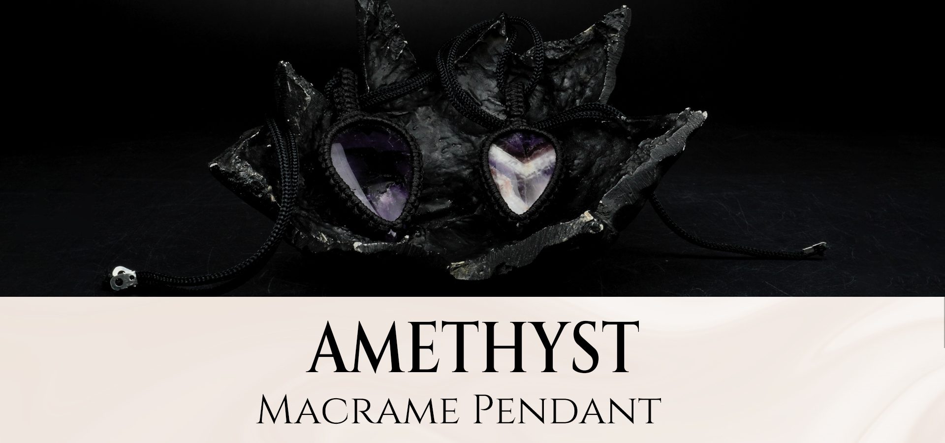 Amethyst Macrame Pendant Amethyst Macrame Pendant