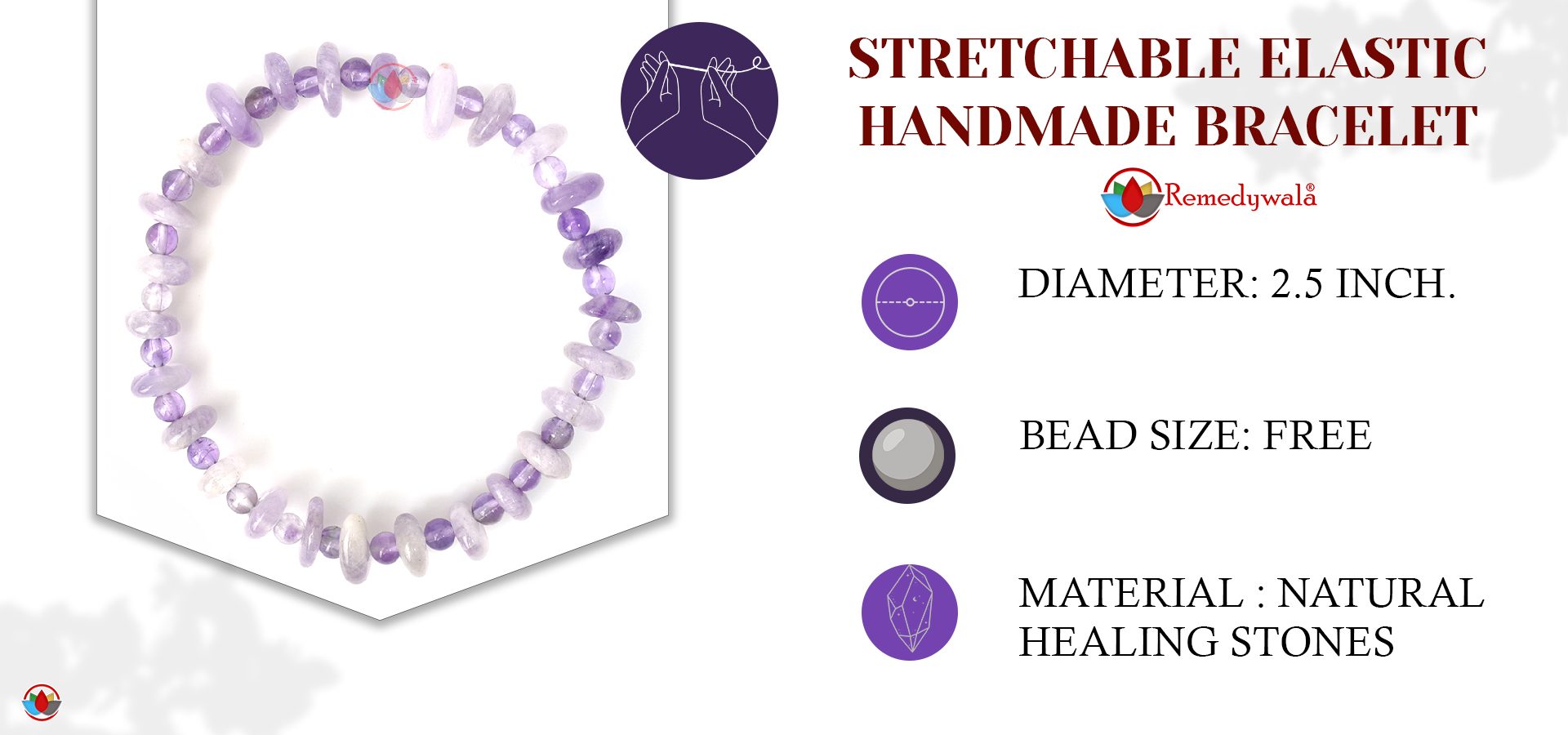 Amethyst Wati Bracelet 4 mm
