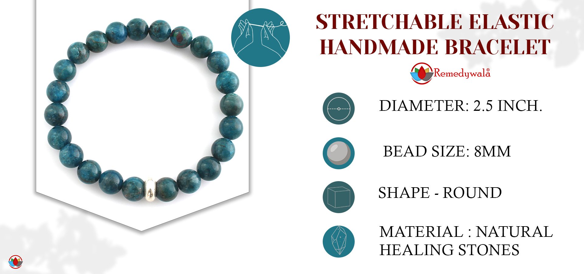 Apatite Bracelet 8mm Apatite Bracelet 8mm