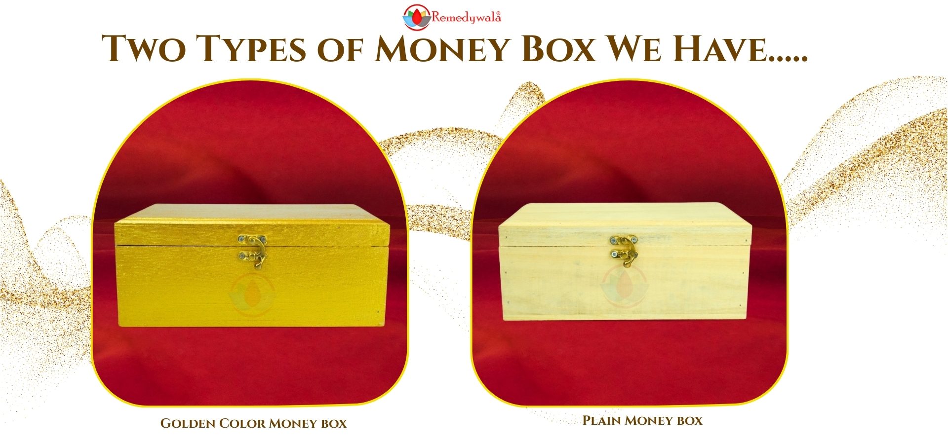 Auspicious Sriparni Wooden Wealth Money Cash Box (Size 10 x 5.5 x 4 inches) (2) Auspicious Sriparni Wooden Wealth Money Cash Box (Size 10 x 5.5 x 4 inches) (2)