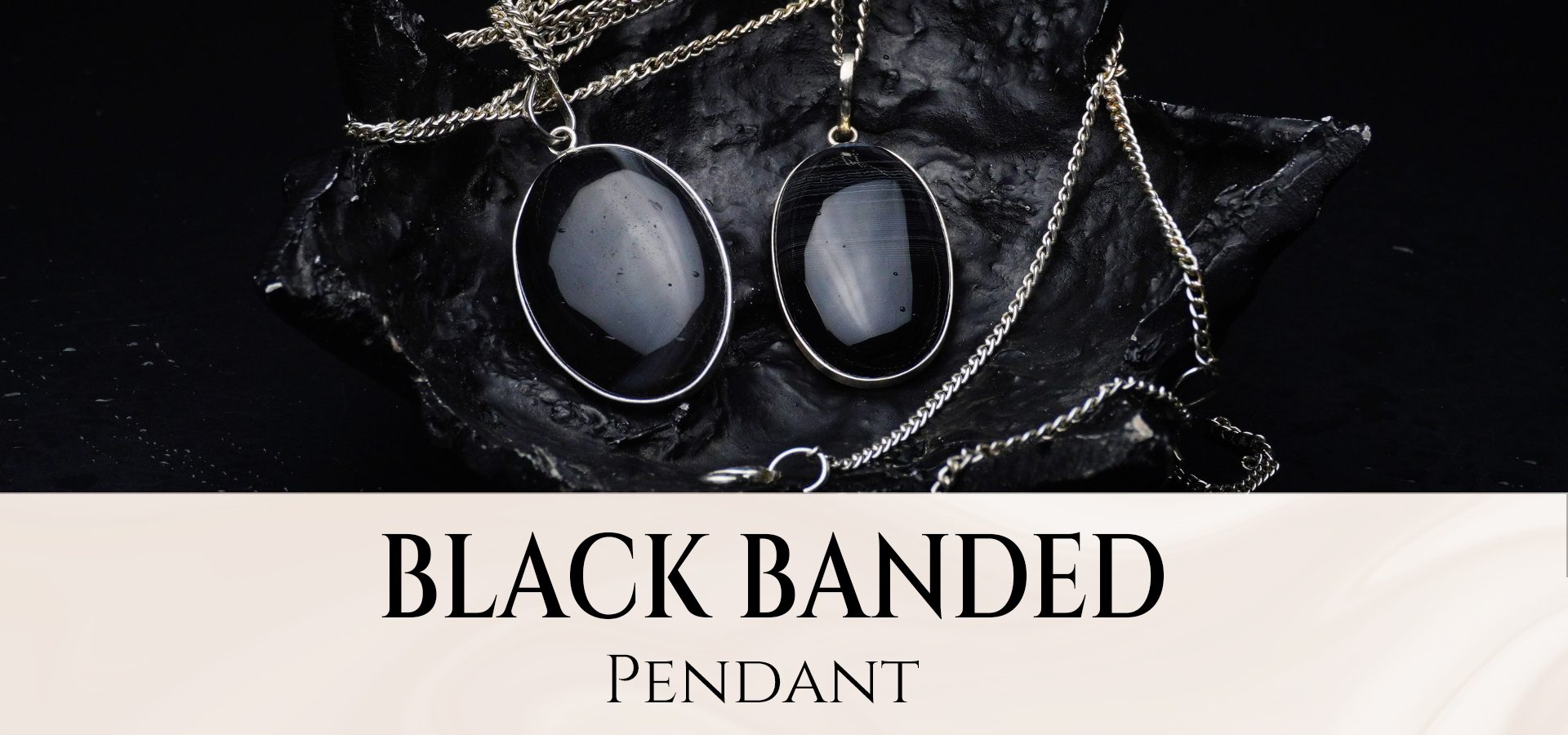 Black Banded Pendant Black Banded Pendant