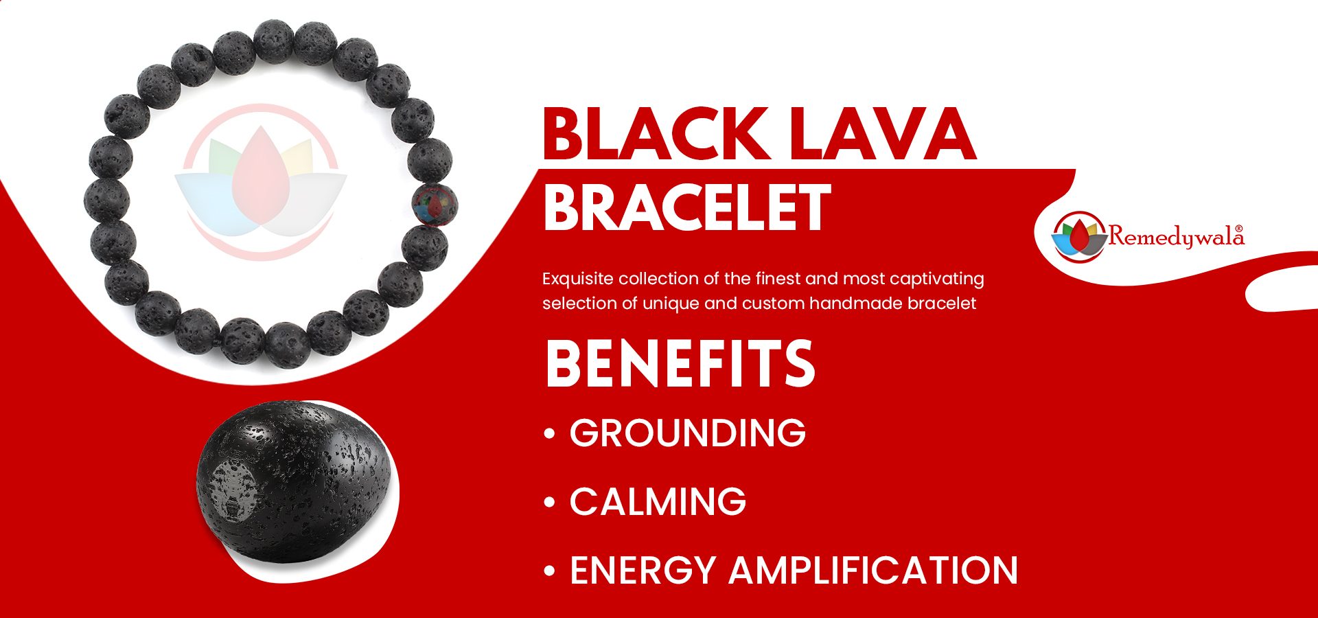 Black Lava Stone Bracelet 8mm Black Lava Stone Bracelet 8mm