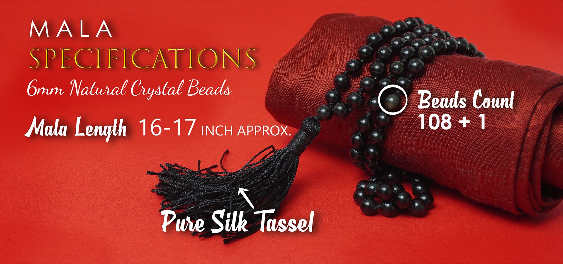 Black Obsidian Mala