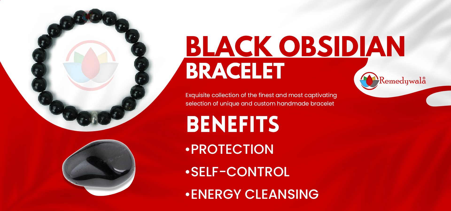 Black Obsidian Bracelet 8MM Black Obsidian Bracelet 8MM