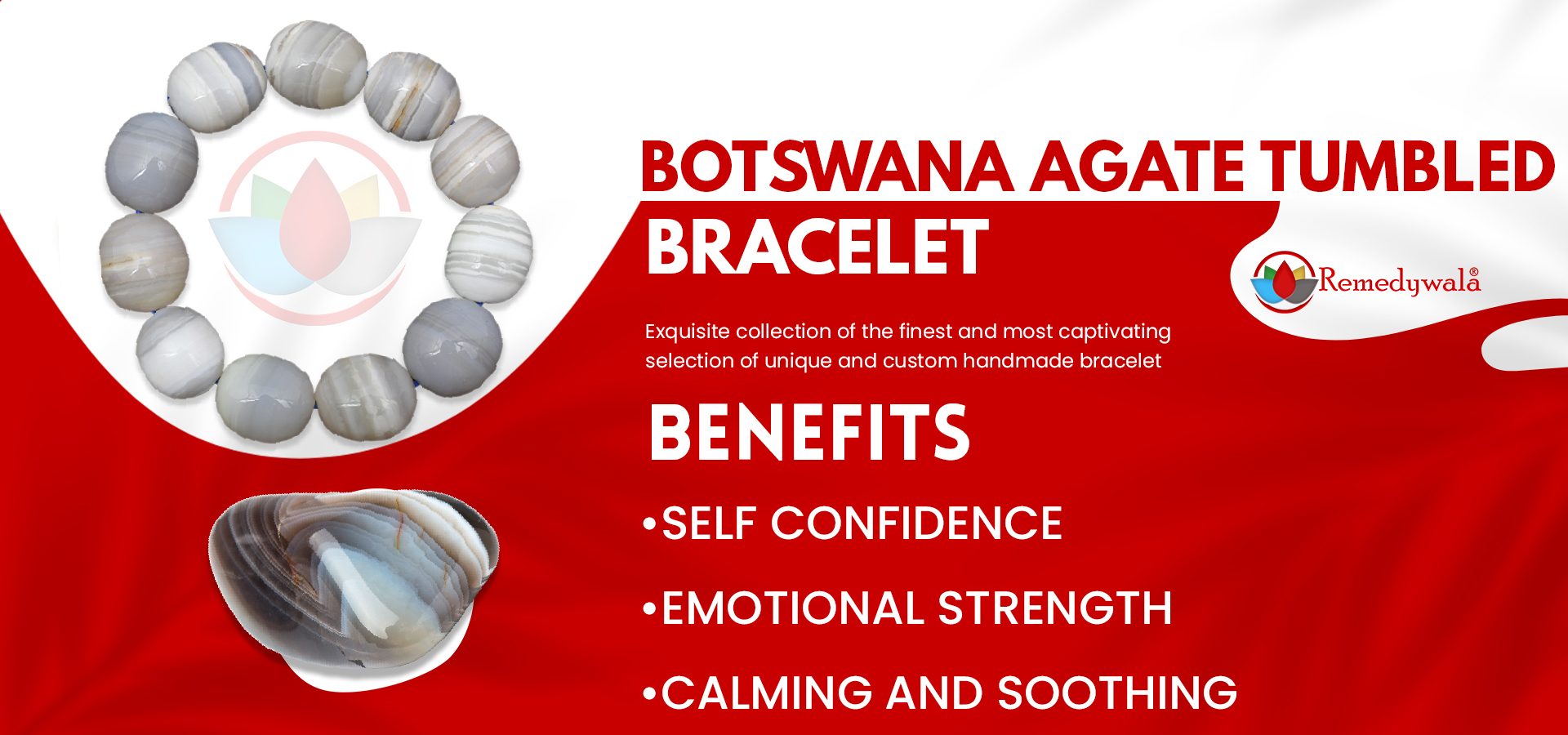 Botswana Agate Bracelet (Tumbled)