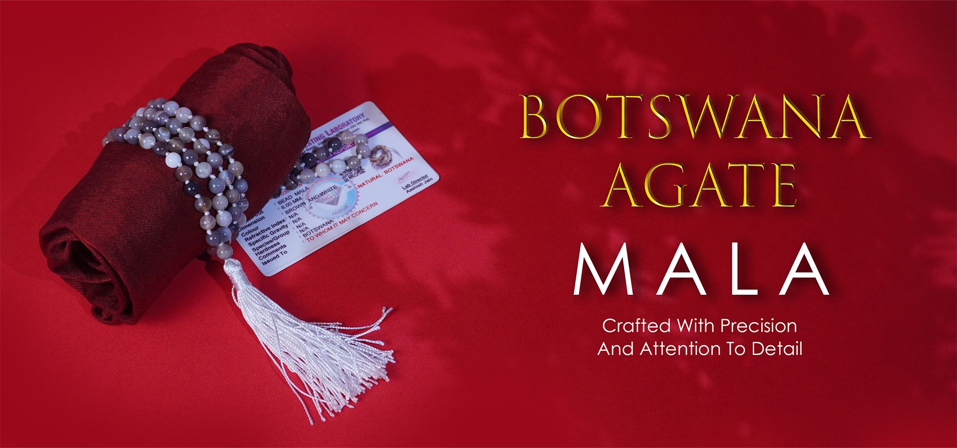 Botswana Agate mala