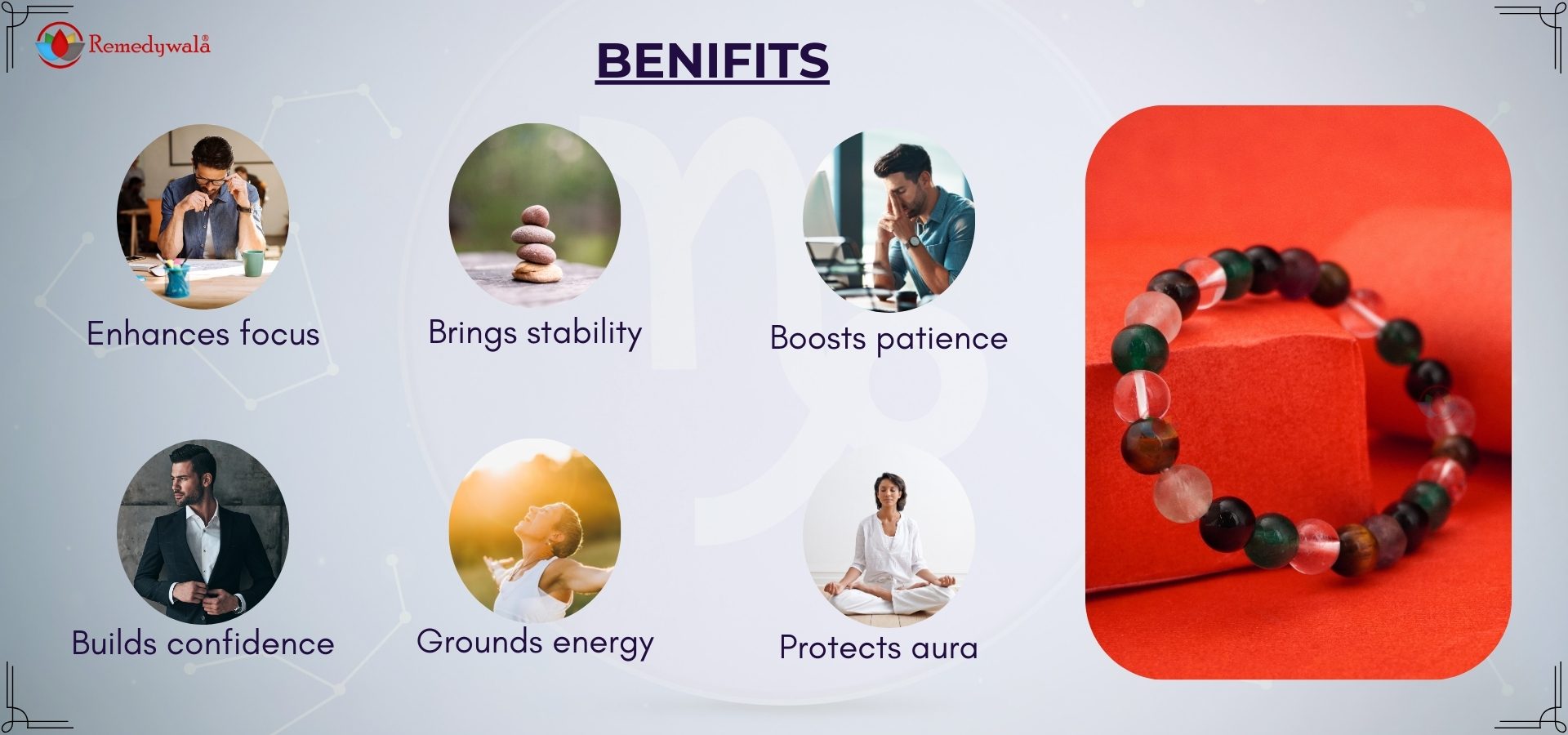 Capricorn Zodiac Crystal Bracelet