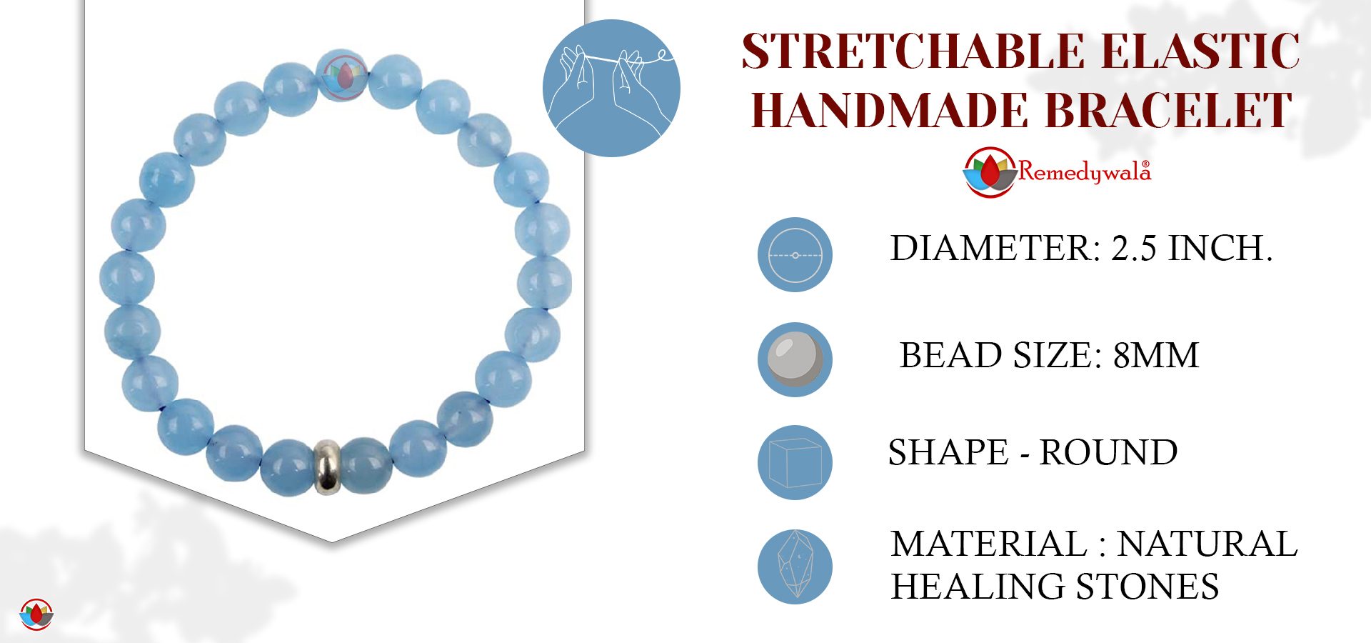 Chalcedony Bracelet With Ring Chalcedony Bracelet With Ring