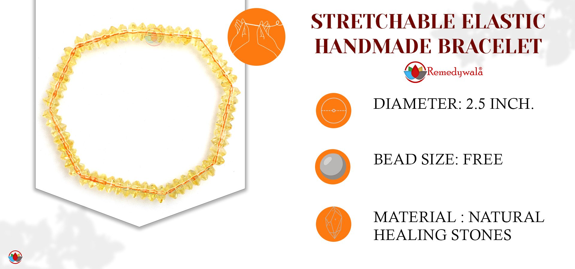 Citrine Bati Bracelet 6mm Citrine Bati Bracelet 6mm