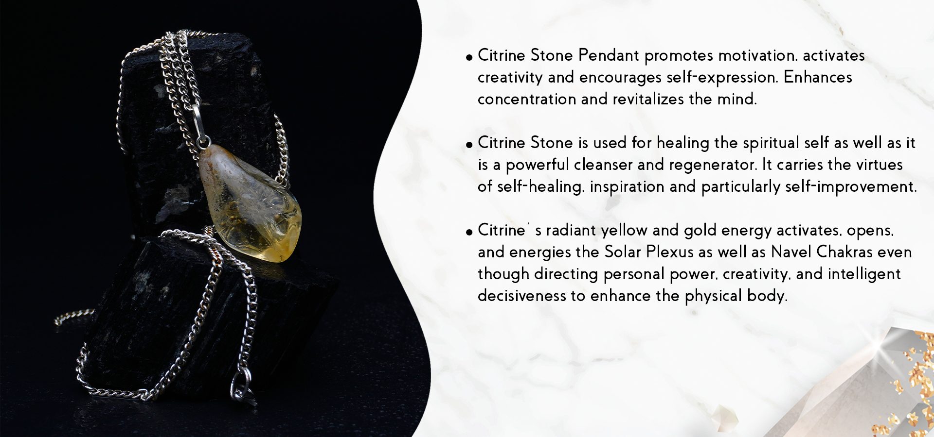 Citrine Raw Stone Pendant Citrine Raw Stone Pendant