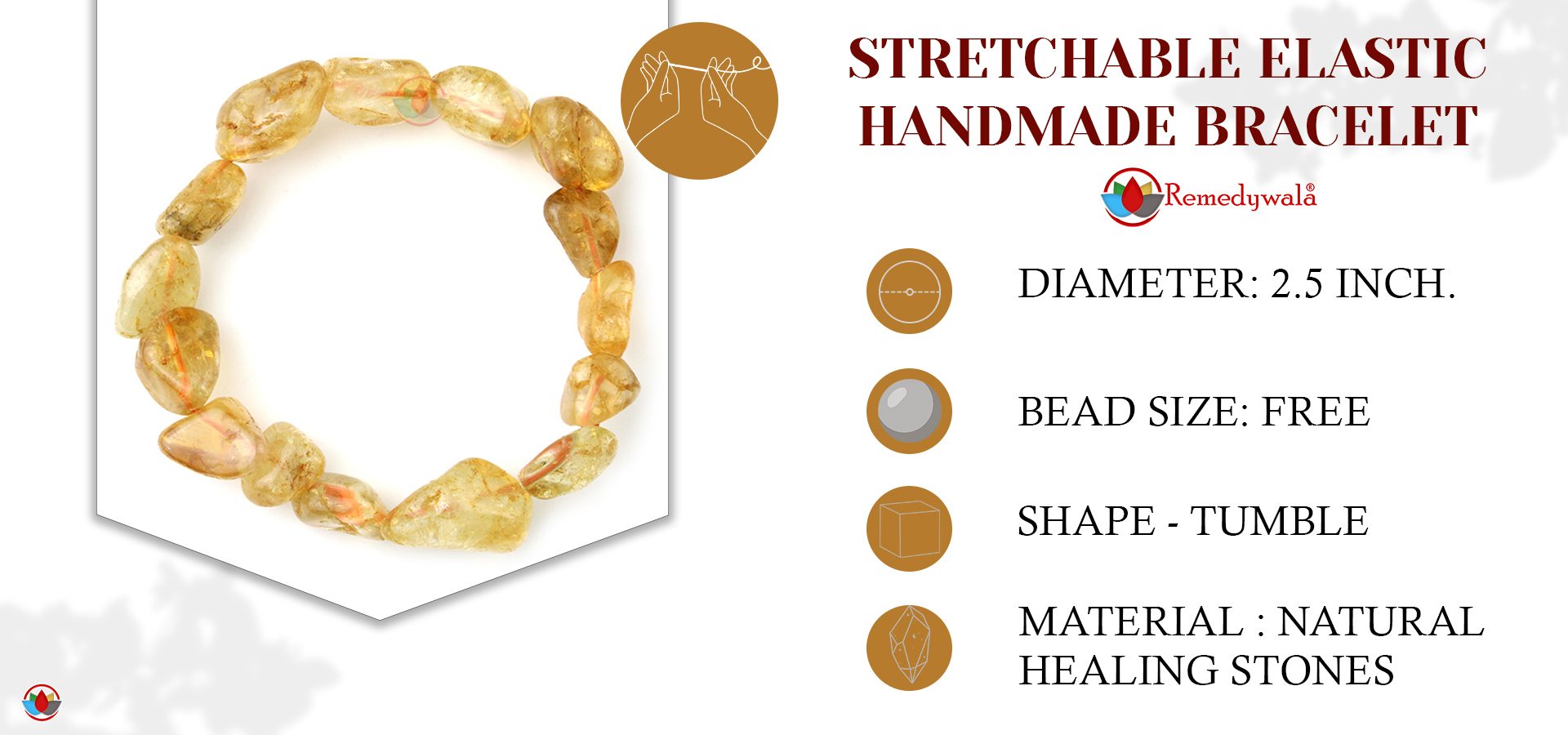 Citrine Tumble Bracelet