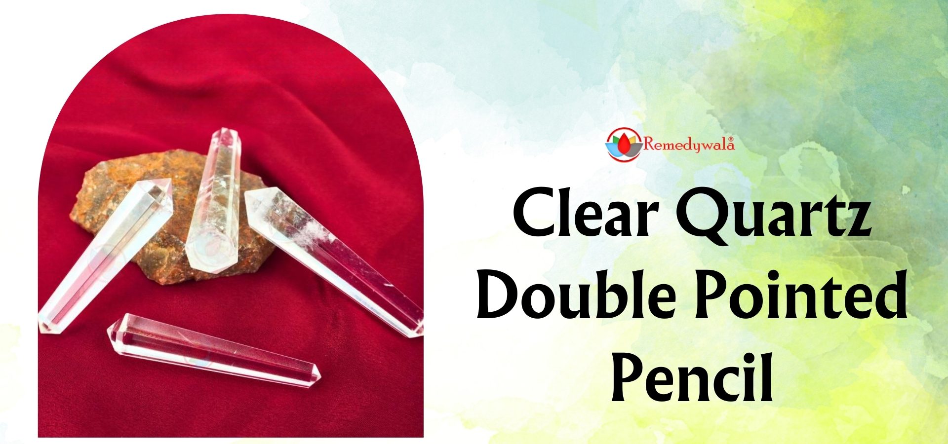Clear Quartz Double Pointed Pencil (1)