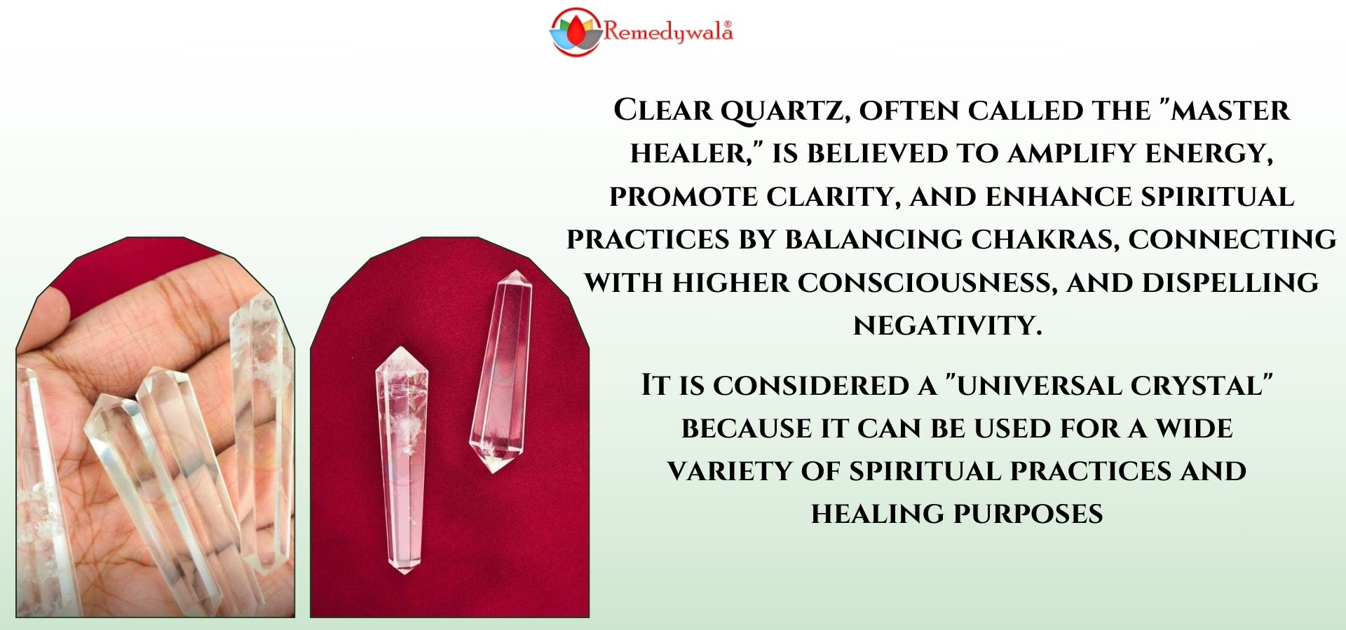 Clear Quartz Double Pointed Pencil (2)