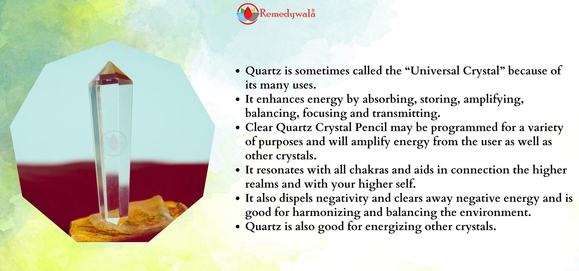 Clear Quartz Double Pointed Pencil (4)