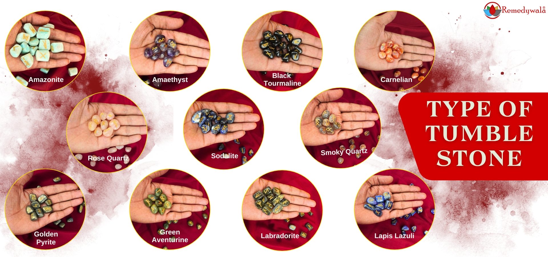 Crystal Rune Tumble Stone Set 25 pcs (3)