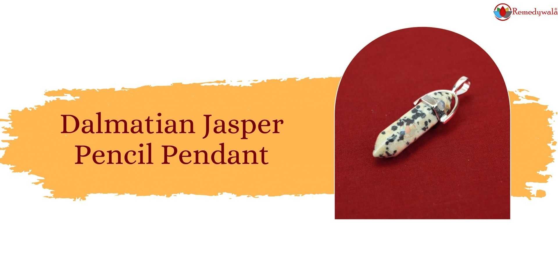 Dalmatian Jasper Pencil Pendant (1)