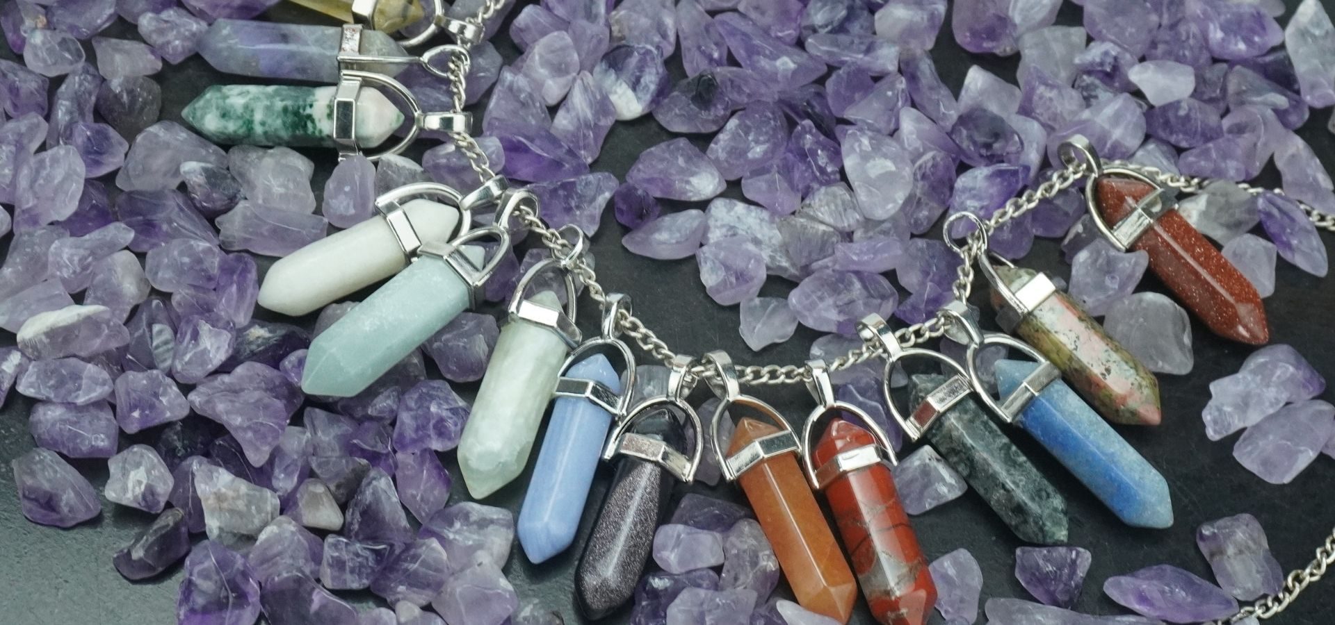 Dalmatian Jasper Pencil Pendant (4)