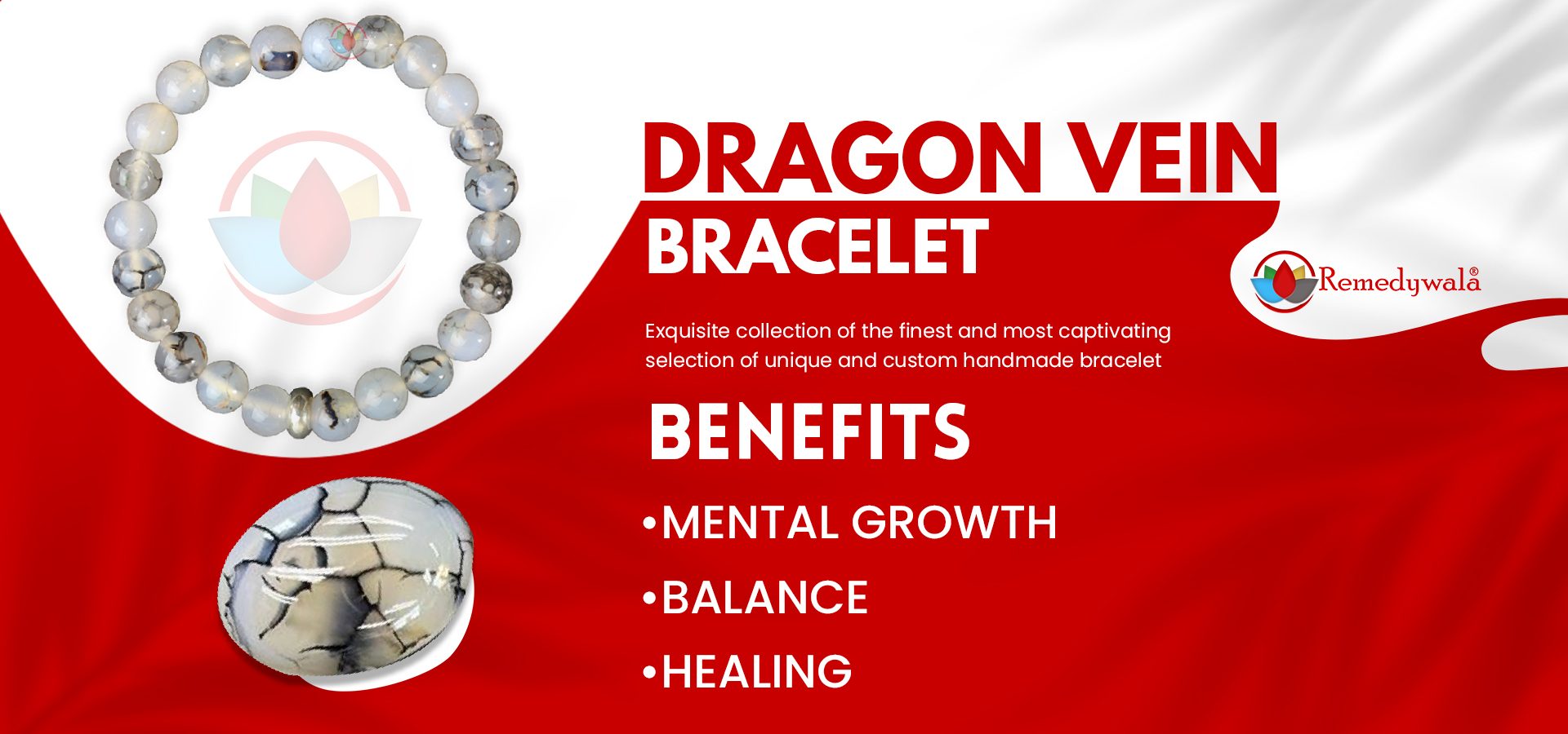 Dragon Vein Bracelet with Ring Charm Dragon Vein Bracelet with Ring Charm