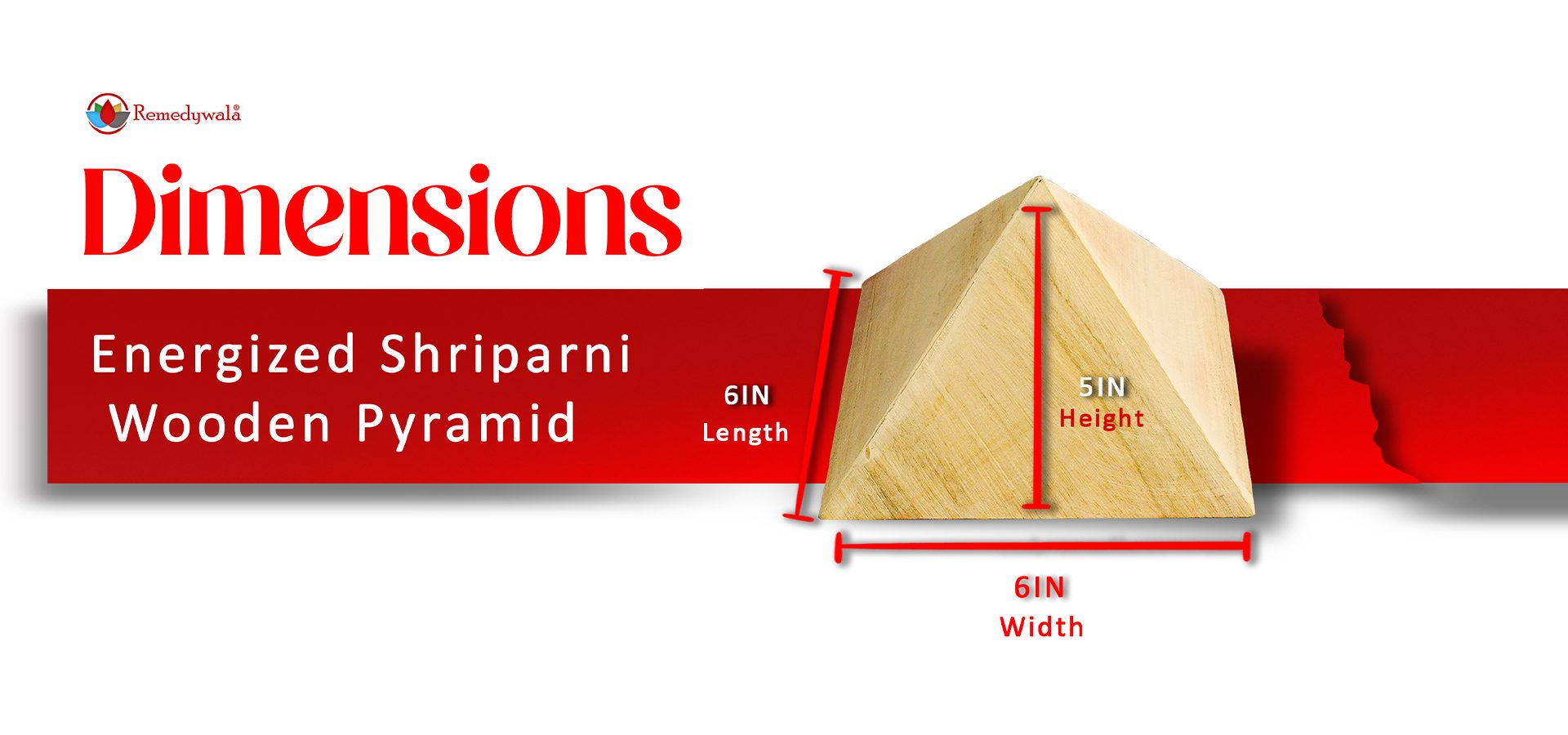 Energized Shriparni Wooden Pyramid Energized Shriparni Wooden Pyramid