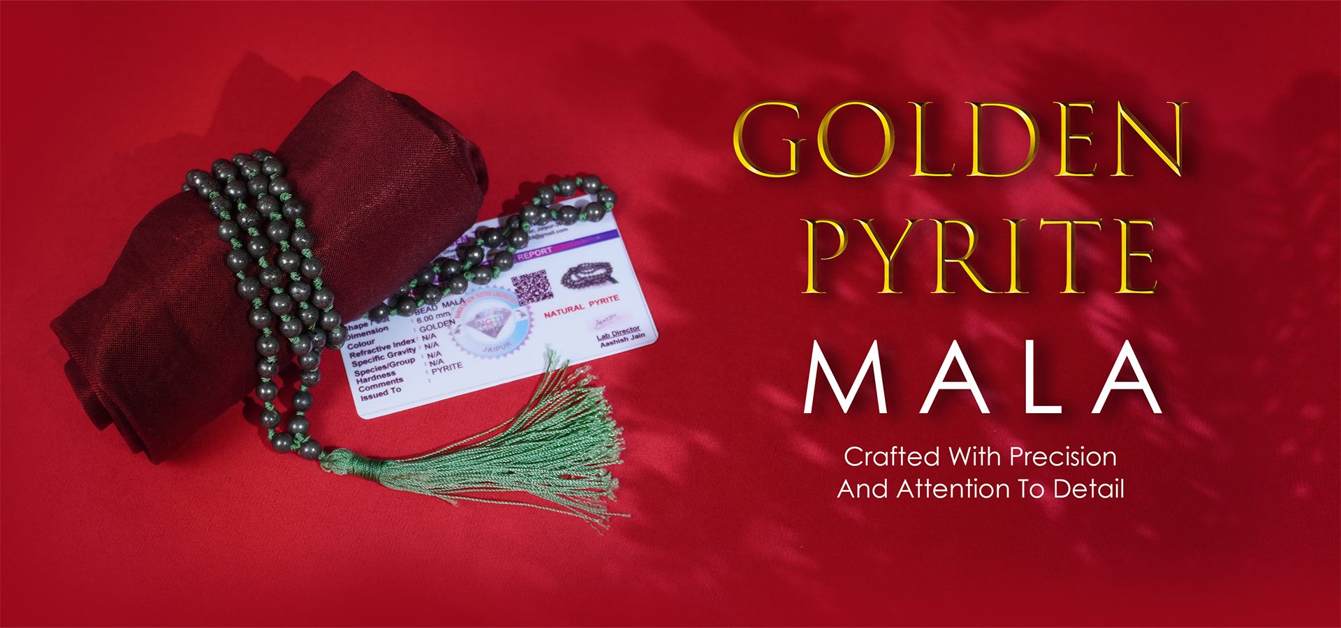 Golden Pyrite 6mm Mala