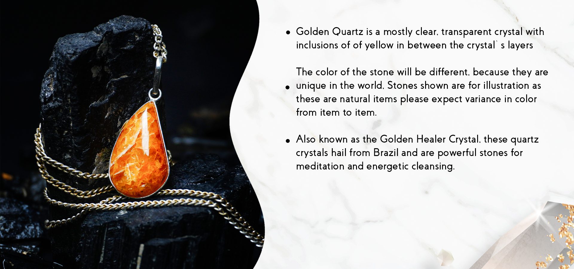 Golden Quartz Pendant Golden Quartz Pendant