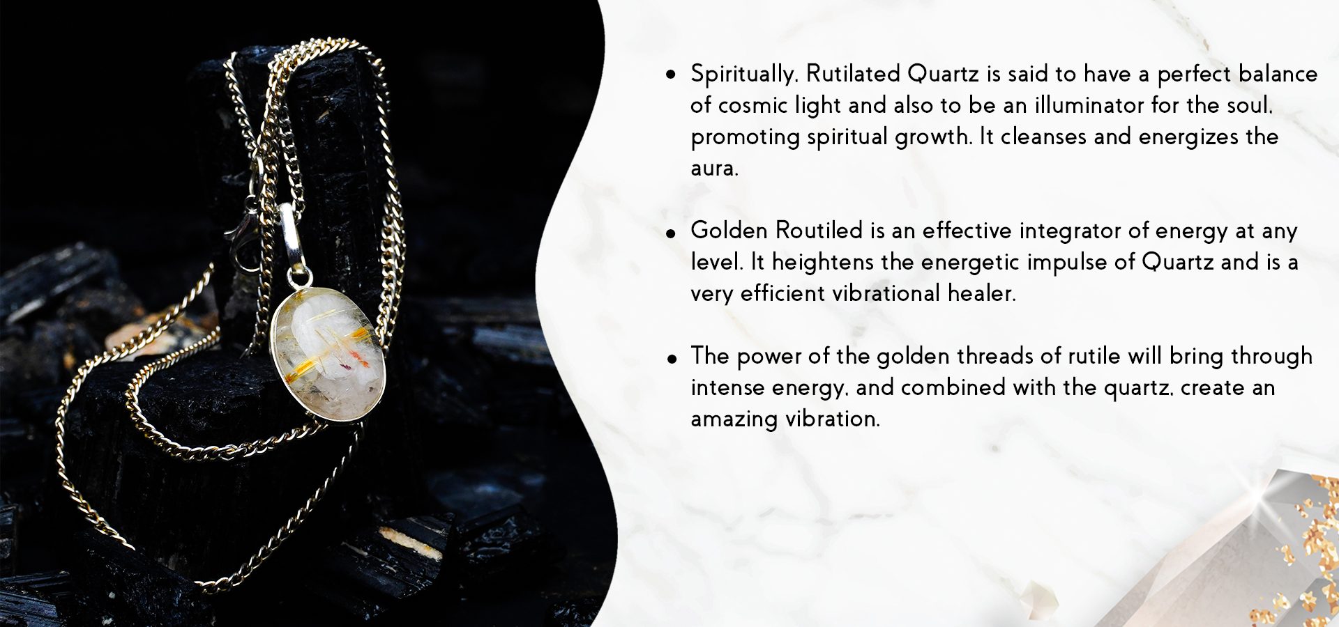 Golden Routile Pendant Golden Routile Pendant