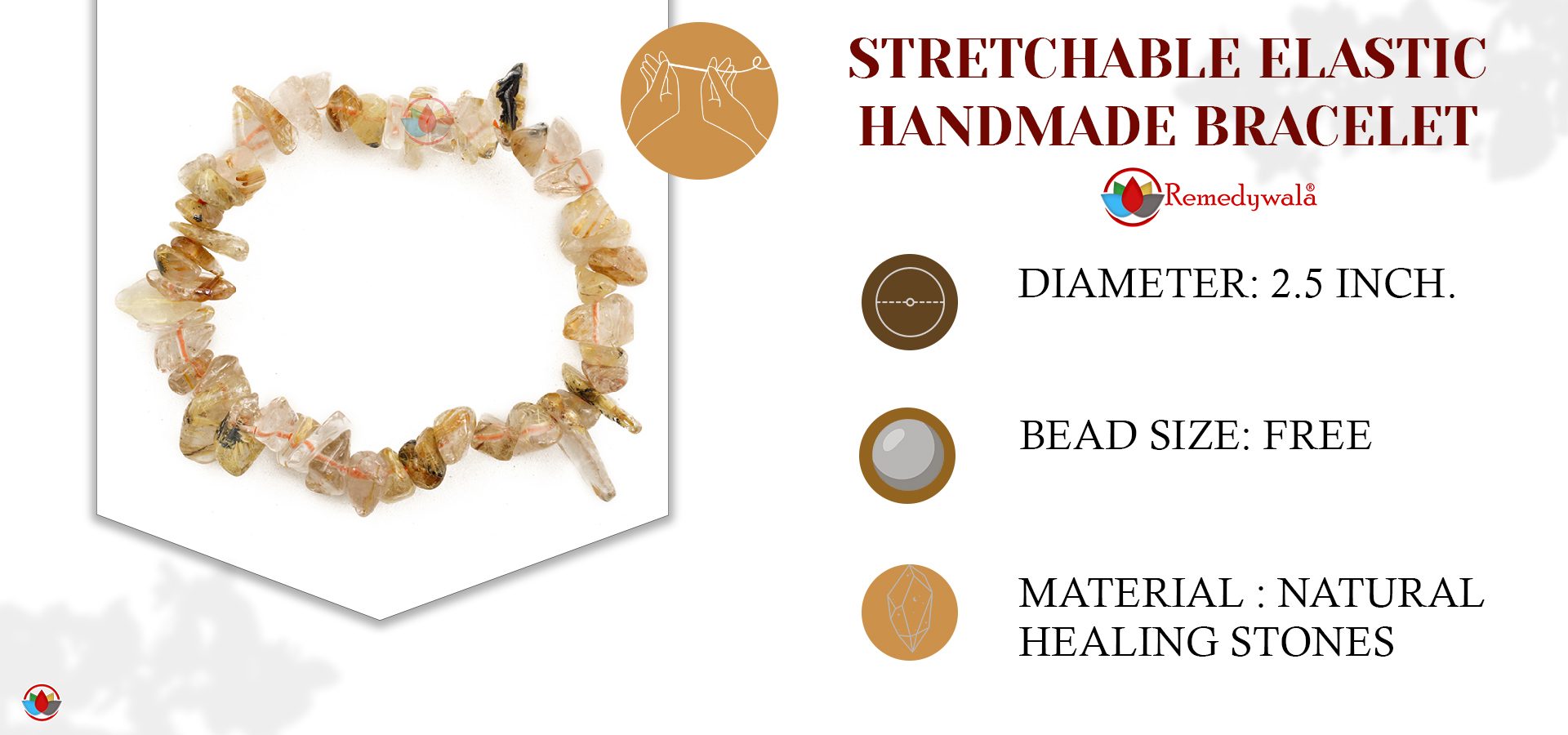 Golden Routiled Chips Bracelet Golden Routiled Chips Bracelet