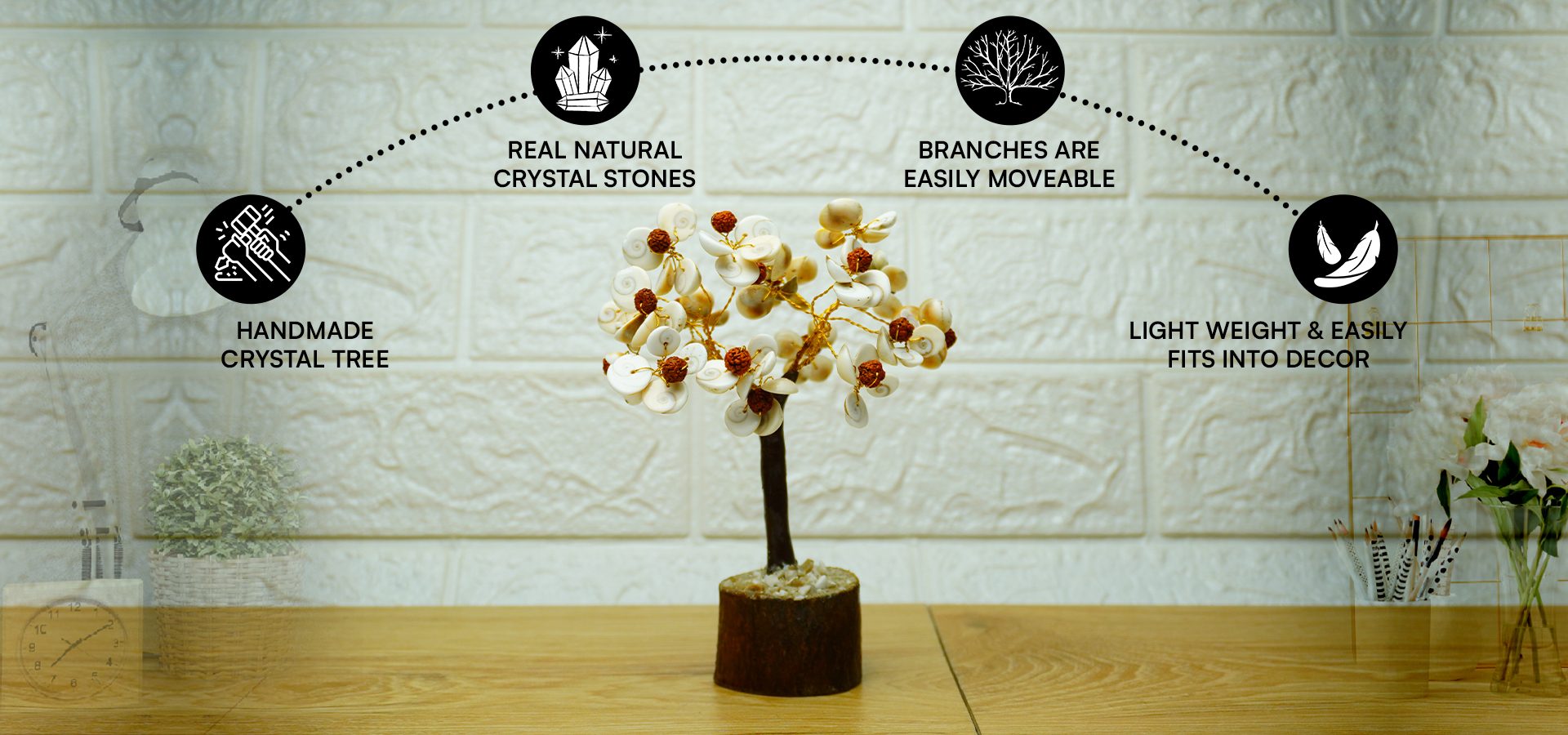 Gomti Chakra Tree 100 Beads