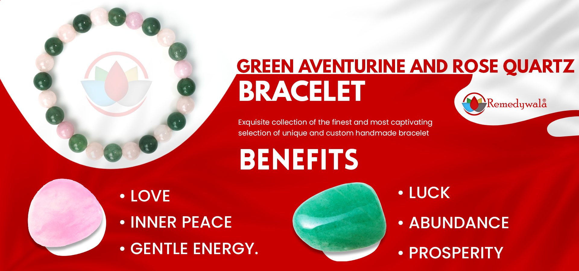 Green Aventurine and Rose Quartz Bracelet Green Aventurine and Rose Quartz Bracelet