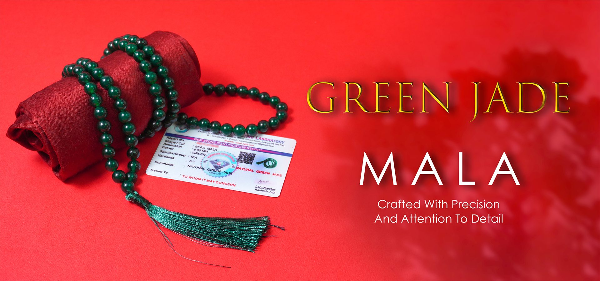Green Jade 8mm Mala Green Jade 8mm Mala