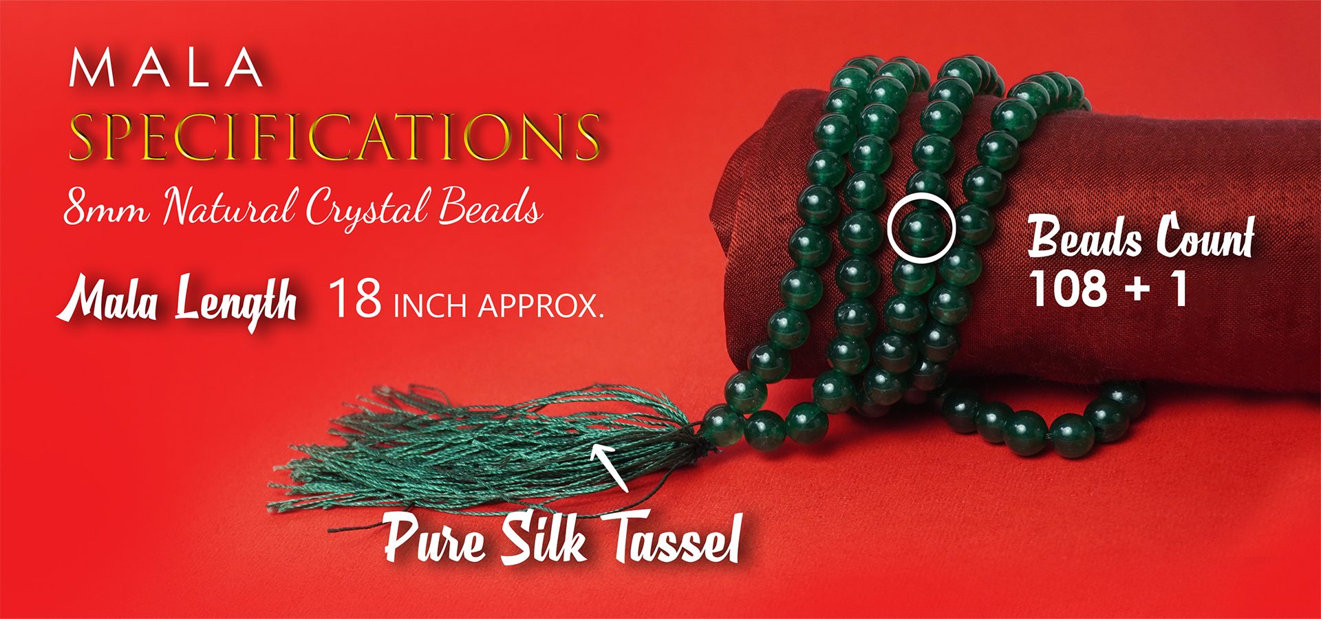 Green Jade 8mm Mala Green Jade 8mm Mala