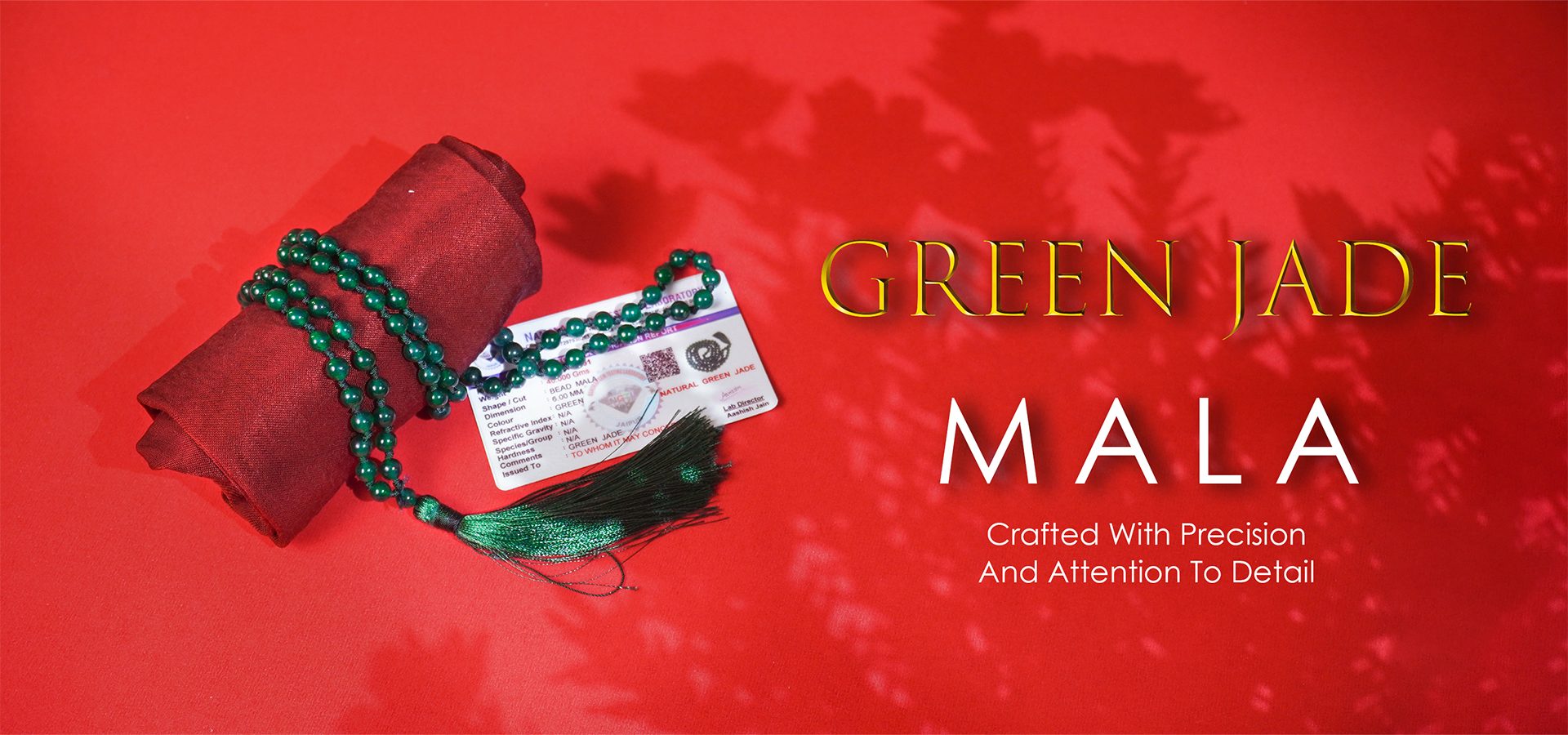 Green Jade 6mm Mala
