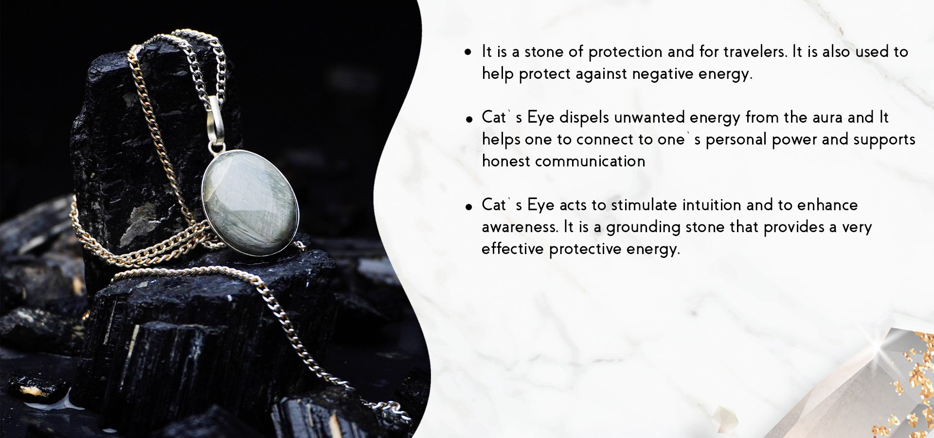 Grey Cats Eye Pendant Grey Cats Eye Pendant