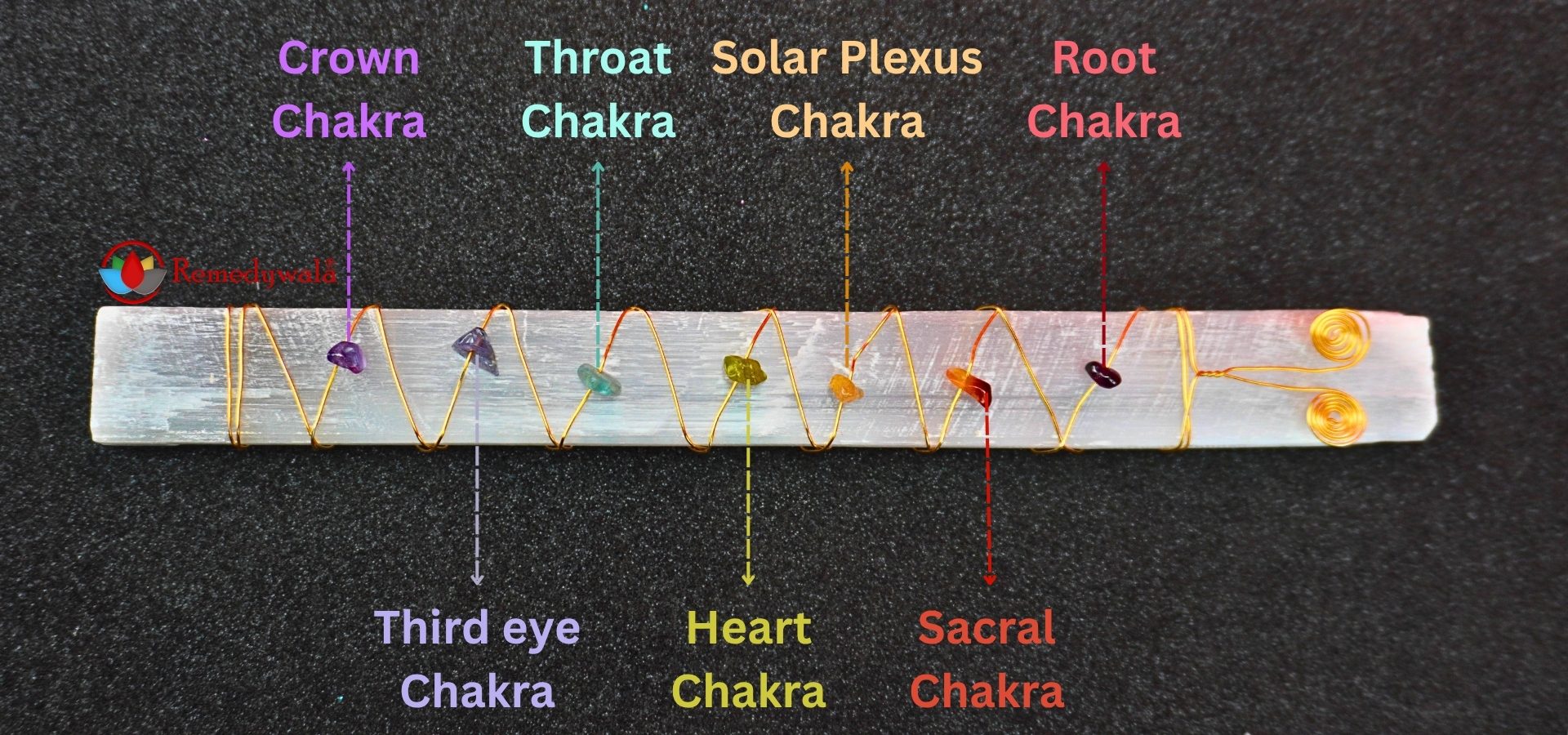 Handmade Selenite 7 Chakra Wand (3)