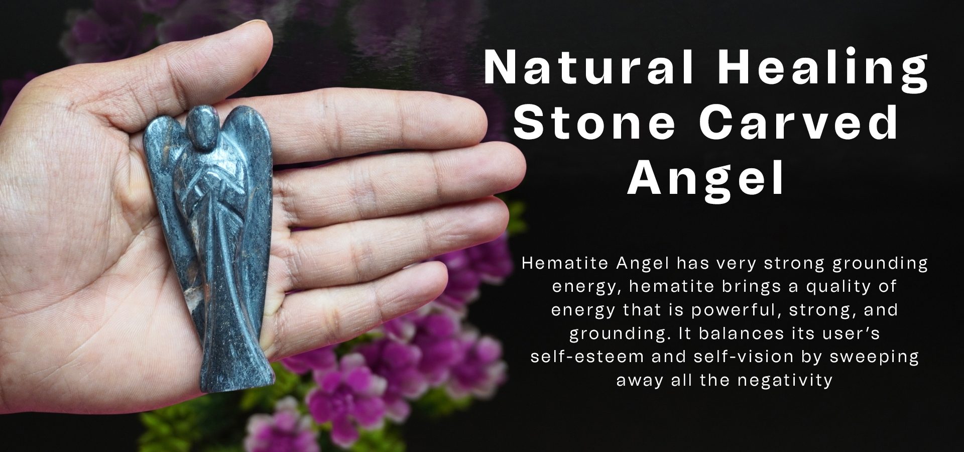 Hematite Angel 3 INCH Hematite Angel 3 INCH