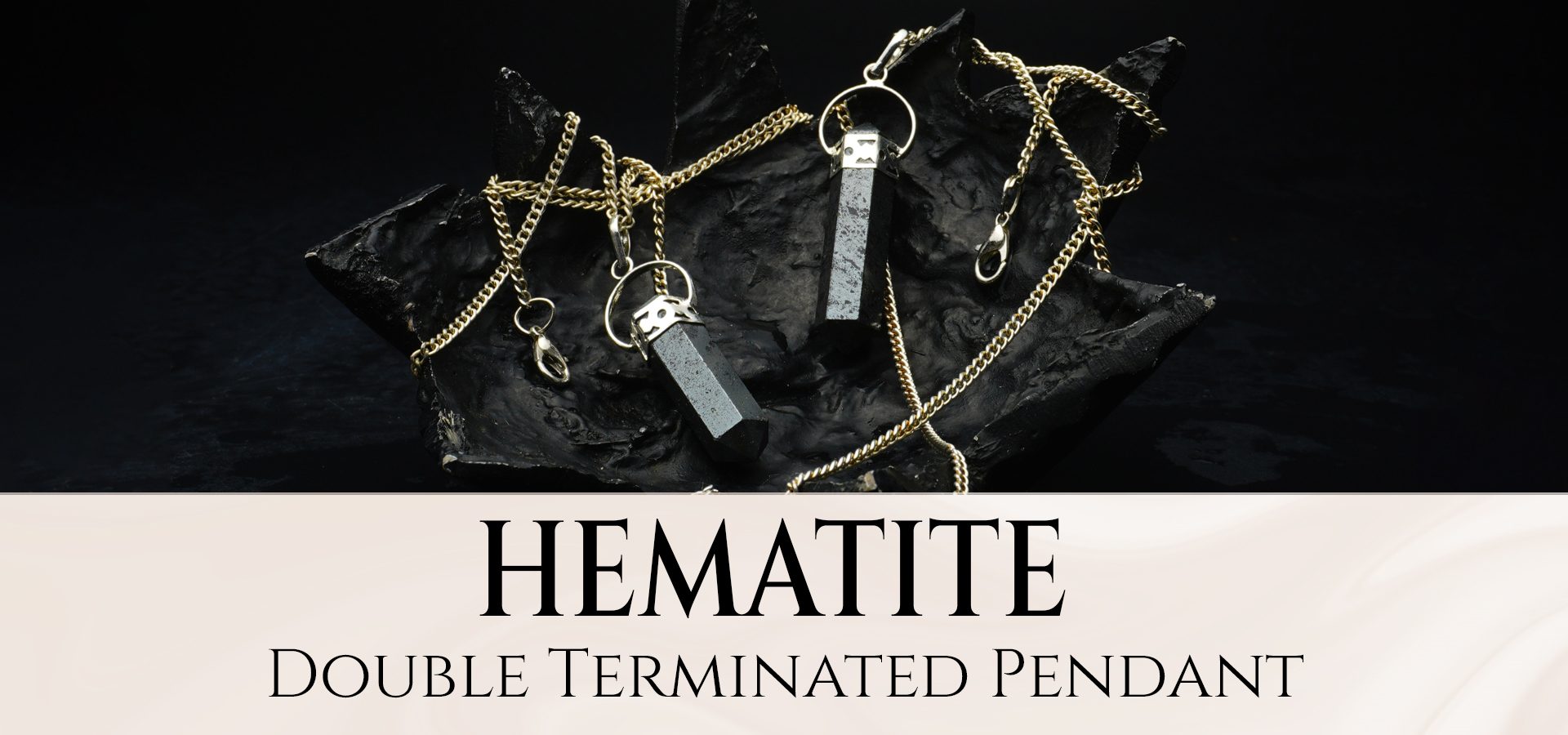 Hematite Double Terminated Pendant
