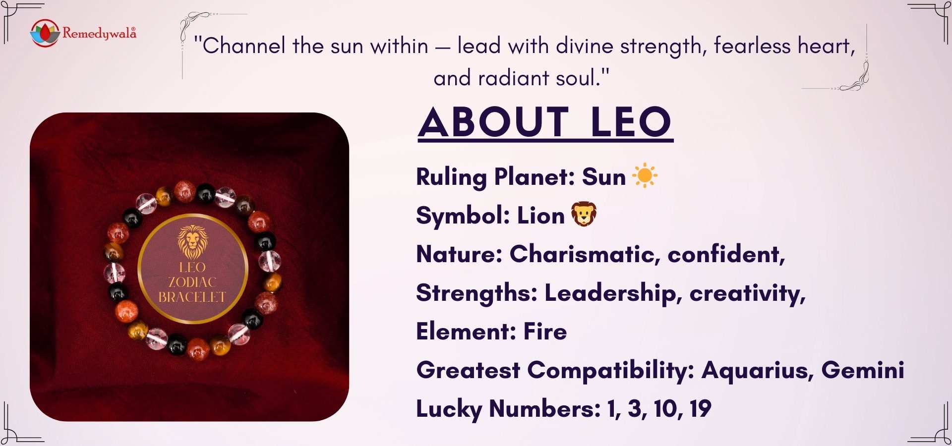 LEO ZODIAC BRACELET