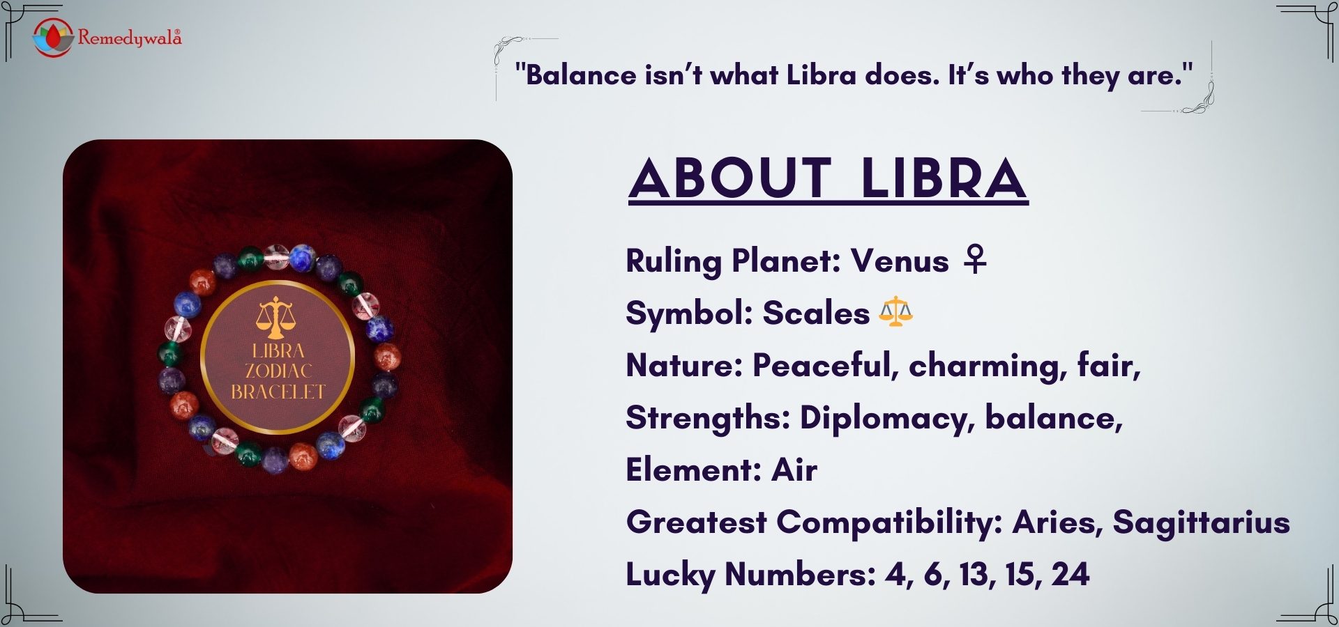 LIBRA ZODIAC BRACELET