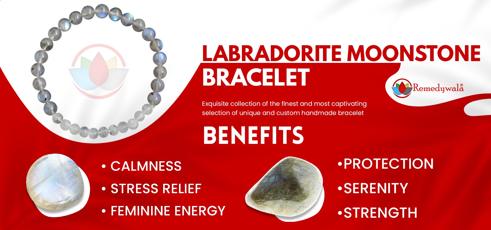 Labradorite Moonstone Combination Bracelet Labradorite Moonstone Combination Bracelet