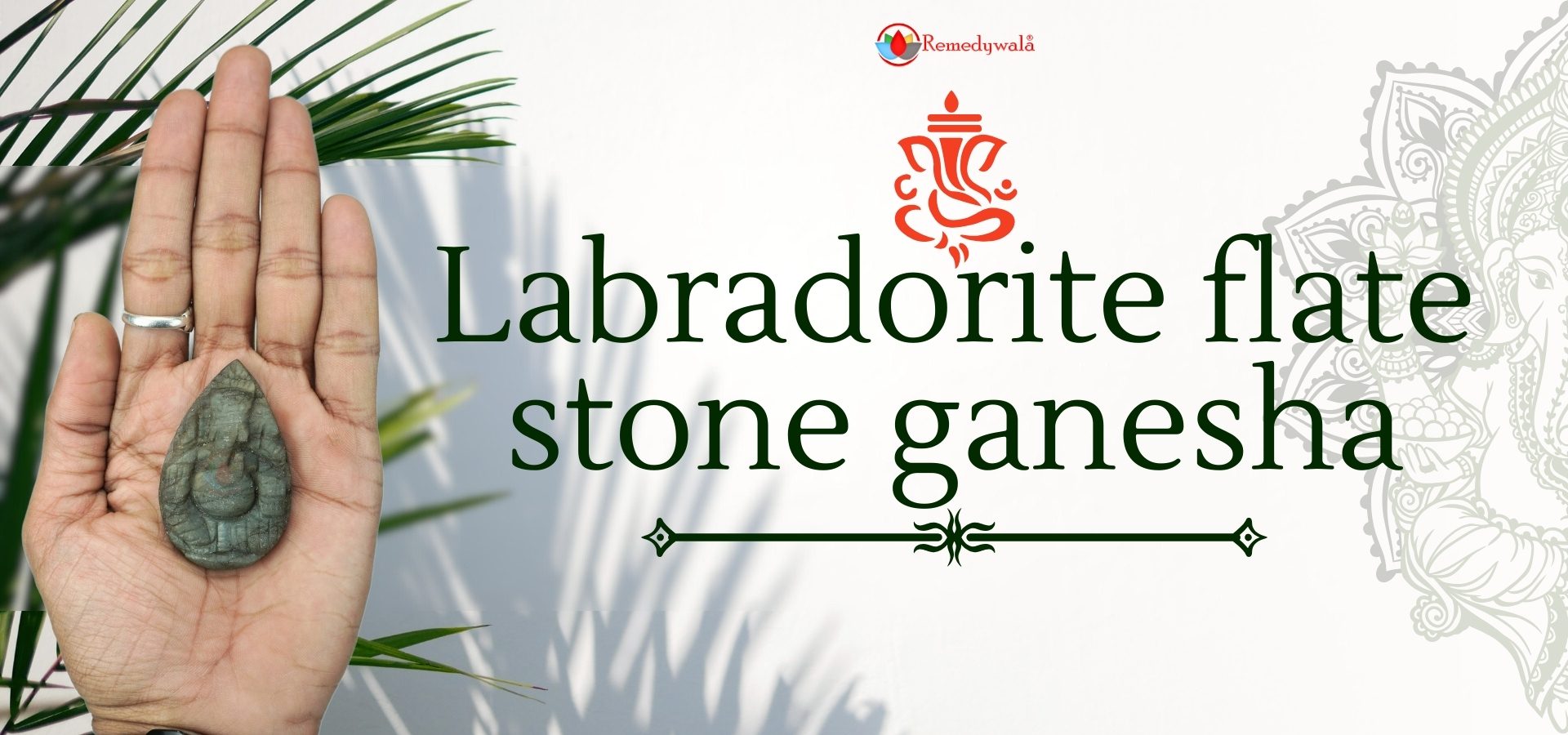 Labradorite flate stone ganesha (1)