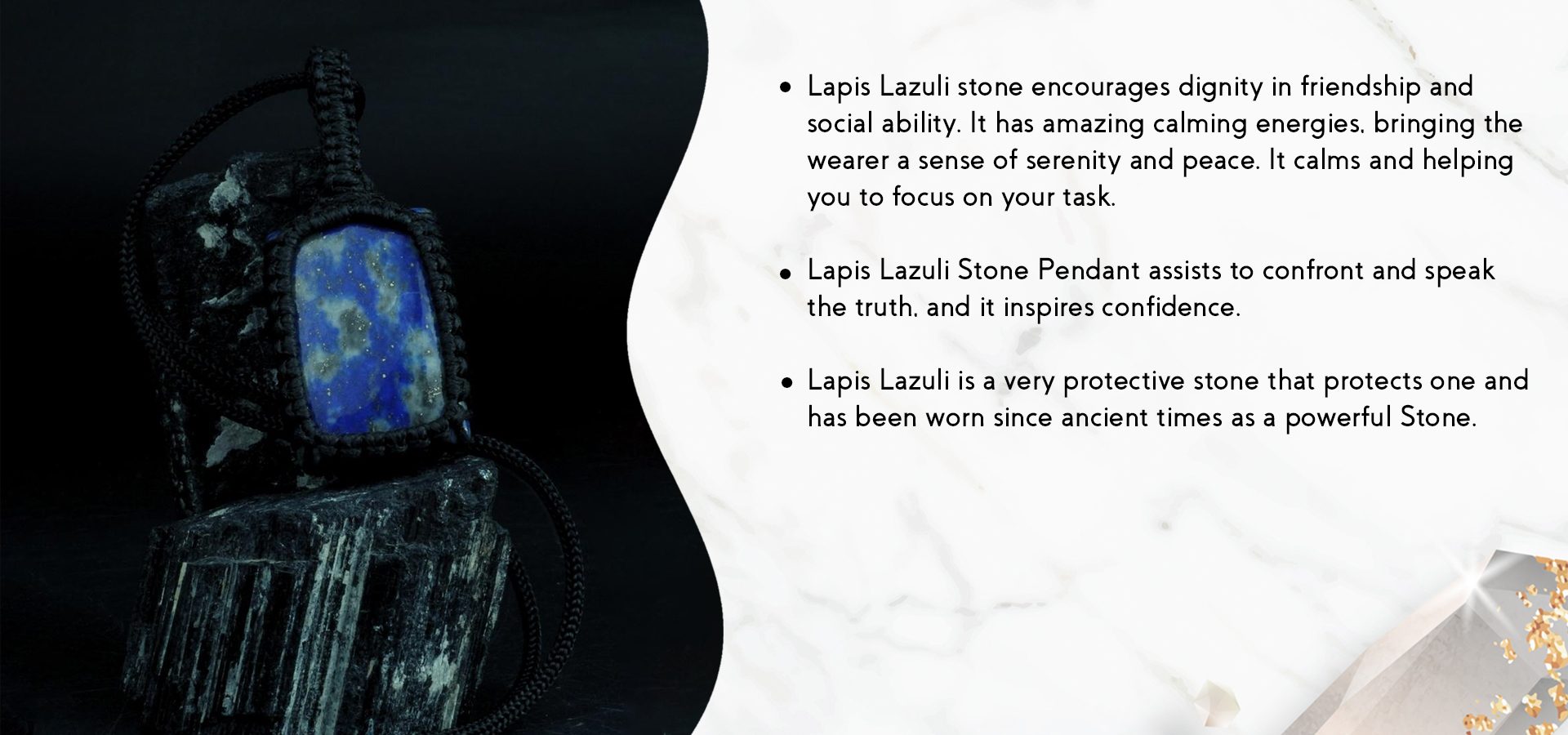 Lapis Lazuli Macrame Pendant Lapis Lazuli Macrame Pendant