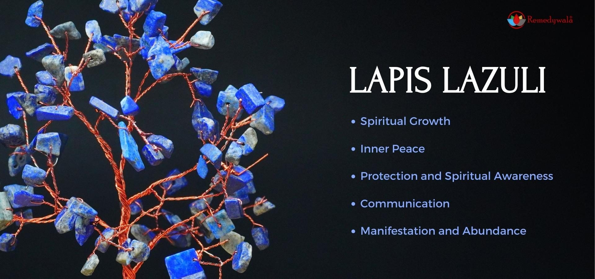 Lapis Lauzli Tree 100 Beads Chips Stone Slice Base